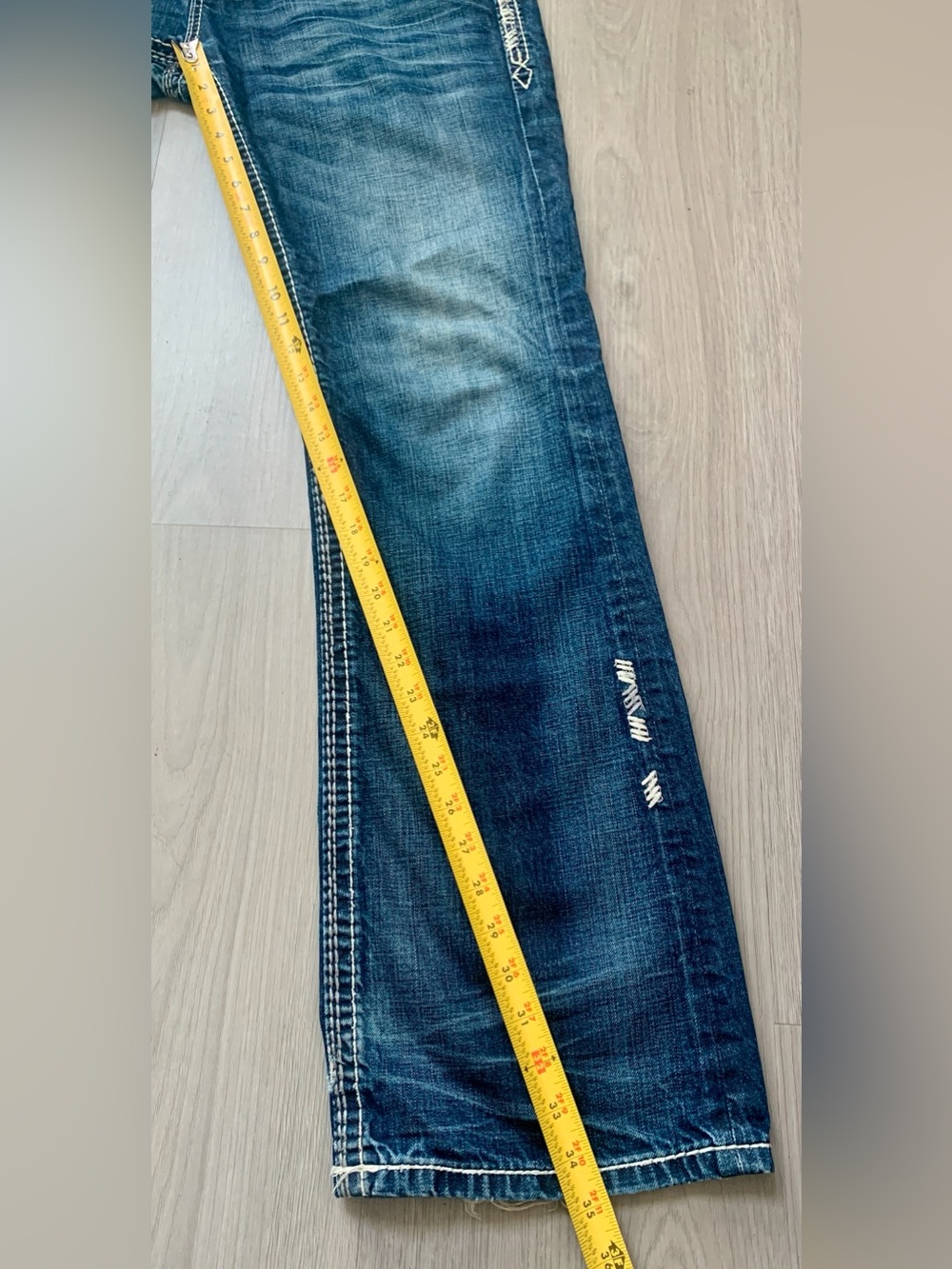 Rock Revival James Boot Cut Blue Men’s Jeans - Picture 11 of 12